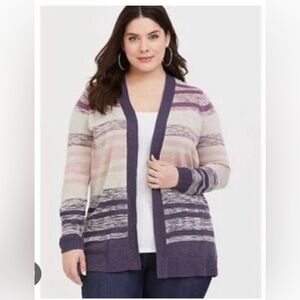 Striped Purple Cardigan